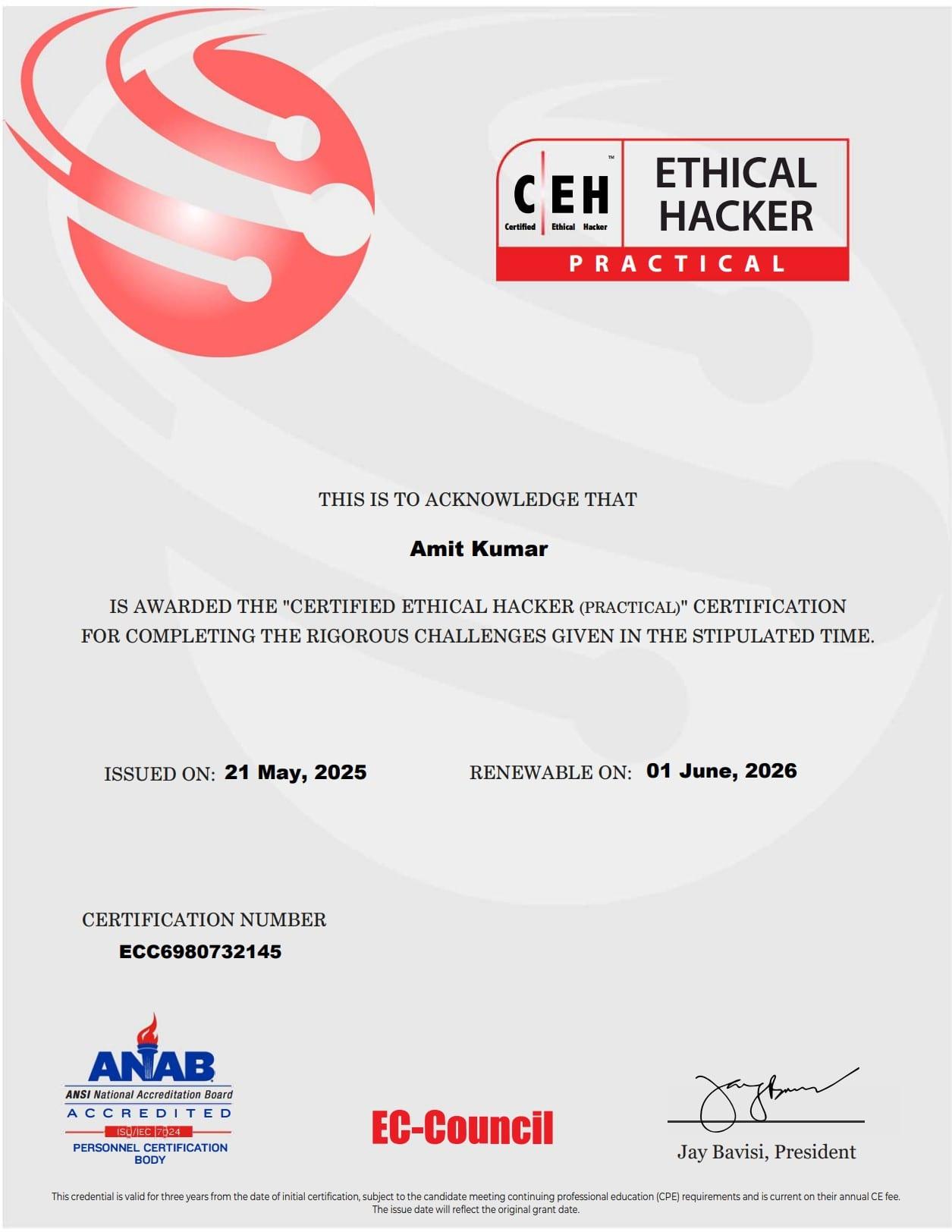 CEH Certified